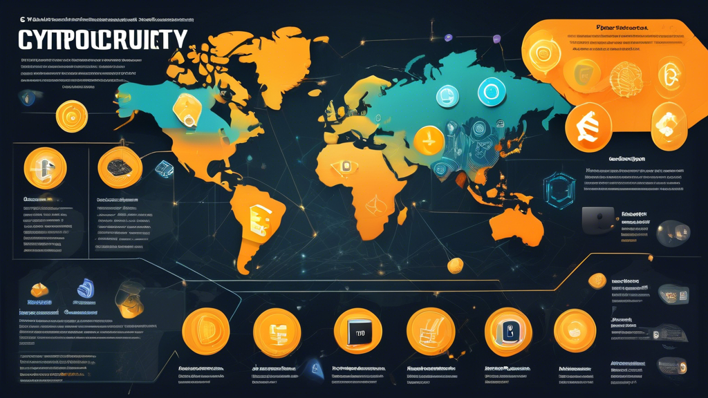 Create an informative and visually appealing infographic that illustrates the key components of the cryptocurrency ecosystem for beginners. The image should include representations of blockchain technology, digital wallets, exchanges, miners, and decentralized applications (dApps). Highlight the connections between these components with clear labels and simple icons. Use a cohesive color scheme with a modern, tech-savvy design to make the information accessible and engaging for newcomers to the crypto world.